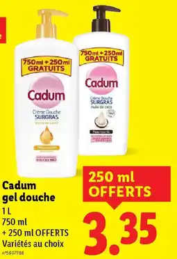 Lidl CADUM gel douche offre
