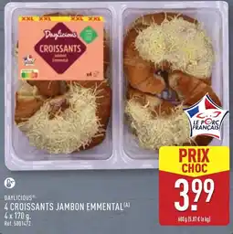ALDI 4 croissants jambon emmental offre