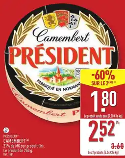 ALDI Président camembert offre
