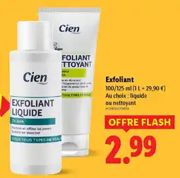 Lidl CIEN Exfoliant offre