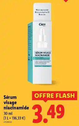 Lidl CIEN Sérum visage niacinamide offre