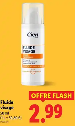 Lidl CIEN Fluide visage offre
