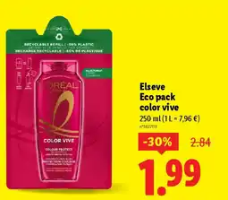 Lidl L'ORÉAL Elseve Eco pack color vive offre