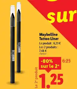 Lidl MAYBELLINE Tattoo Liner offre