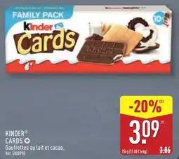 ALDI Kinder cards offre