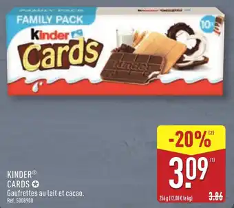 ALDI Kinder cards offre