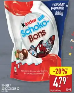 ALDI Kinder schokobons offre
