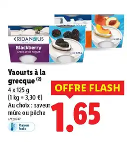 Lidl Yaourts à la grecque offre