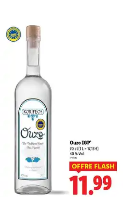 Lidl KORIFEOS Ouzo IGP offre