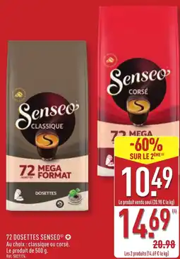 ALDI 72 dosettes senseo offre