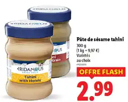 Lidl RIDANOUS Pâte de sésame tahini offre