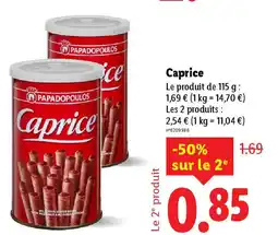 Lidl PAPADOPOULOS Caprice offre