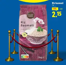 Lidl Riz basmati offre