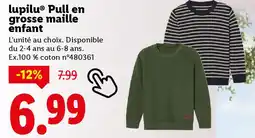 Lidl LUPILU Pull en grosse maille enfant offre