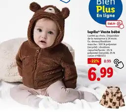 Lidl LUPILU Veste bébé offre