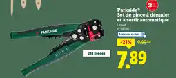 Lidl PARKSIDE Set de pince à dénuder et à sertir automatique offre