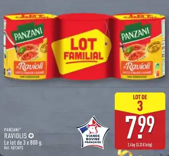 ALDI Panzani raviolis offre