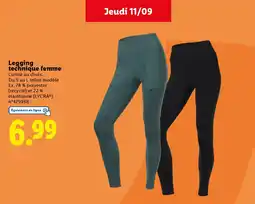 Lidl Legging technique femme offre