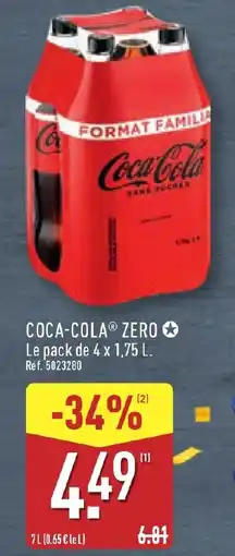 ALDI Coca-cola zero offre