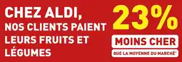 ALDI Chez aldi, nos clients paient leurs fruits et légumes offre