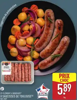 ALDI 8 saucisses de toulouse offre