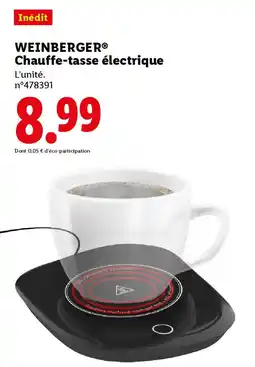 Lidl WEINBERGER Chauffe-tasse électrique offre