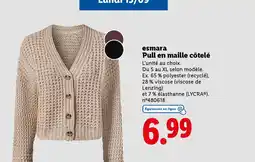 Lidl ESMARA Pull en maille côtelé offre