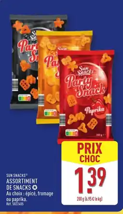 ALDI SUN SNACKS Assortiment de snacks offre