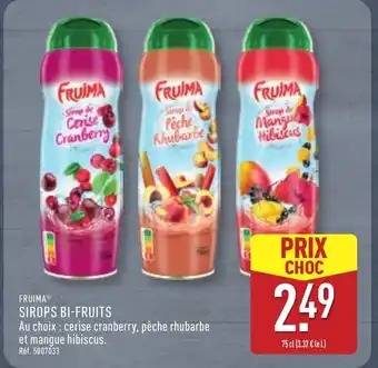 ALDI FRUIMA Sirops bi-fruits offre