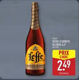 ALDI LEFFE Bière d'abbaye blonde 6,6° offre