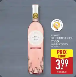 ALDI BELIBASTE Igp grenache rosé d'oc✪ offre