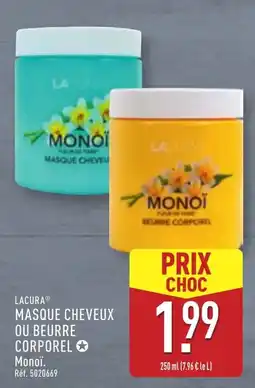ALDI LACURA Masque cheveux ou beurre corporel offre