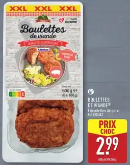 ALDI Boulettes de viande offre