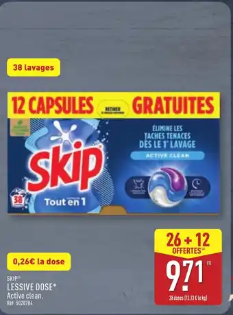 ALDI SKIP Lessive dose offre