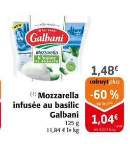 Colruyt Galbani Mozzarella infusée au basilic offre