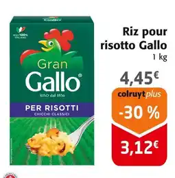 Colruyt Gran Gallo Riz pour risotto offre