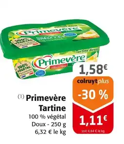 Colruyt PrimevèreTartine offre
