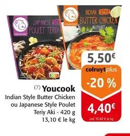 Colruyt YOUCOOK Indian style butter chicken offre