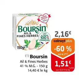 Colruyt Boursin offre