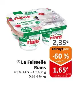 Colruyt RIANS La faisselle offre