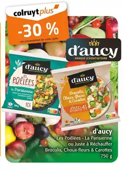 Colruyt D'AUCY Les poêlées - la parisienne ou juste à réchauffer brocolis, choux-fleurs & carottes offre