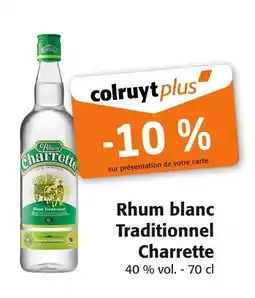 Colruyt CHARETTE Rhum blanc Traditionnel offre