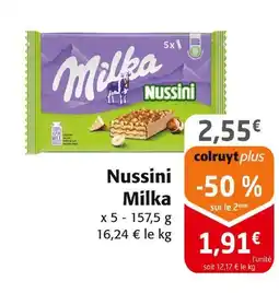 Colruyt MILKA Nussini offre