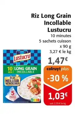 Colruyt LUSTUCRU Riz Long Grain Incollable offre