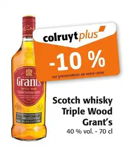Colruyt GRANT'S Scotch whisky Triple Wood offre