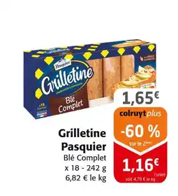 Colruyt PASQUIER Grilletine offre