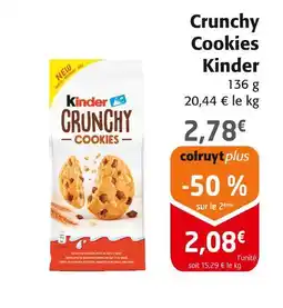 Colruyt KINDER Crunchy cookies offre