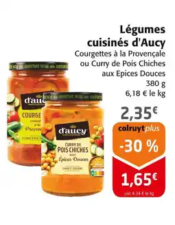 Colruyt D'AUCY légumes cuisinés offre