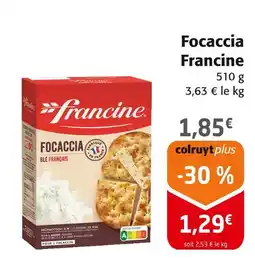 Colruyt FRANCINE Focaccia offre