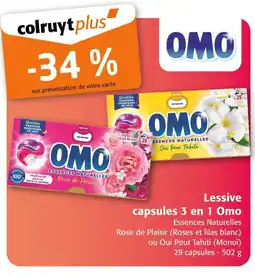 Colruyt OMO Lessive capsules 3 en 1 offre